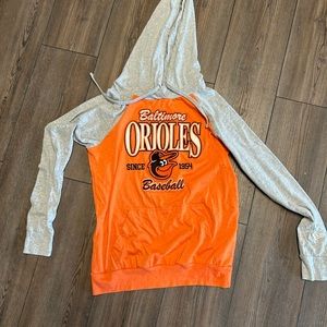 Baltimore Orioles Orange and Gray Hoodie